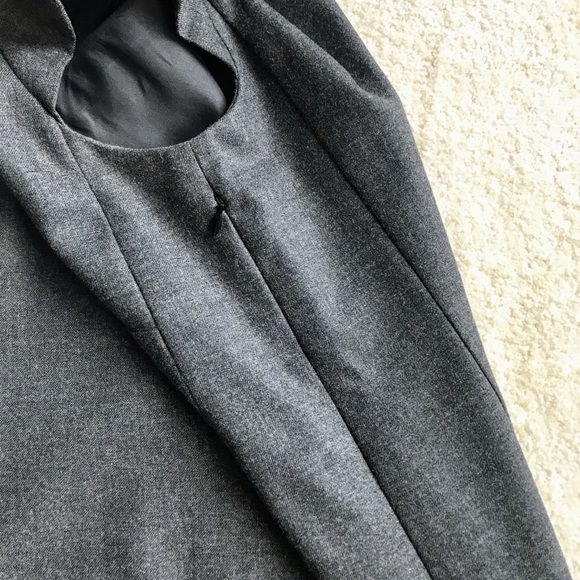 NWOT JCrew factory wool shift work dress in grey - Picture 5 of 6